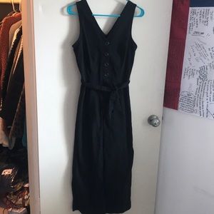 Wide Leg Cropped Jumpsuit